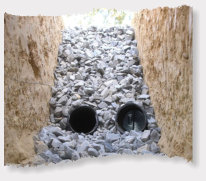 French drain design and installation Northwest Arkansas.