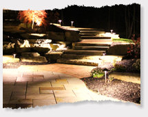 Landscape lighting and hardscape installation Northwest Arkansas.